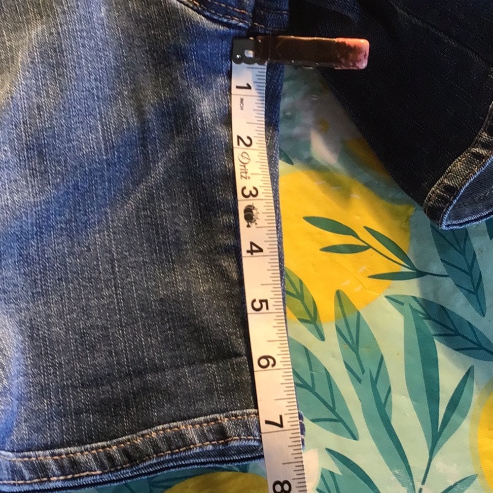 Vintage America Blue Floral Embroidered Jean Shorts - Picture 11 of 11